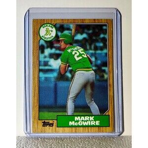 Mark McGwire 1987 Topps MLB #366 Baseball Card Oakland Athletics